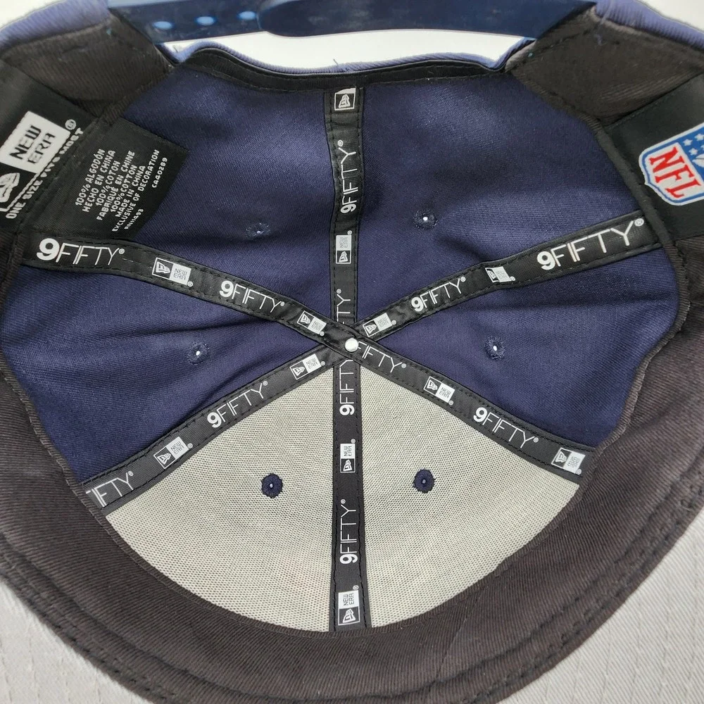 New Era Houston Texans 9Fifty Snapback Hat Blue Adjustable Classic Logo Cap‎ NEW